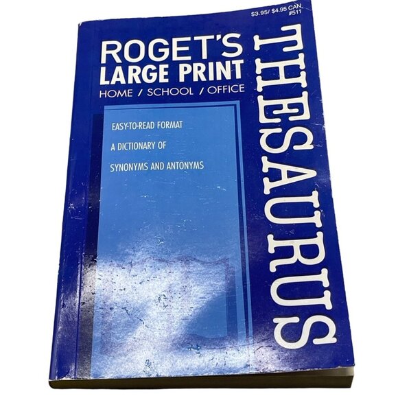 Thesaurus book Large print copyright 2014 Kappa books ENGLISH 194 PG READ - Picture 1 of 5